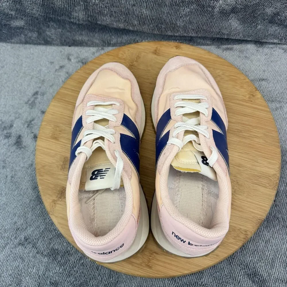New Balance 237 Shoes Womens Size 7.5 Pink Navy Suede Athletic Sneakers WS237GC